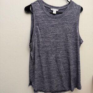 Athleta tank top xl Heathered Blue gray Muscle Tee